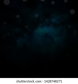 Dark BLUE vector backdrop with circles. Modern abstract illustration with colorful circle shapes. Pattern for websites, landing pages.