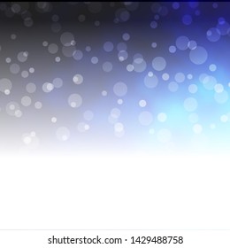 Dark BLUE vector backdrop with circles. Modern abstract illustration with colorful circle shapes. Pattern for websites, landing pages.