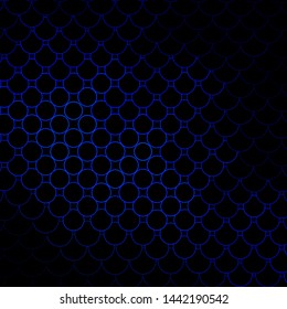Dark BLUE vector backdrop with circles. Glitter abstract illustration with colorful drops. New template for your brand book.