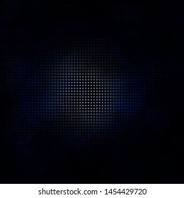 Dark BLUE vector backdrop with circles. Colorful illustration with gradient dots in nature style. Pattern for booklets, leaflets.