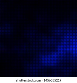 Dark BLUE vector backdrop with circles. Abstract decorative design in gradient style with bubbles. Pattern for business ads.