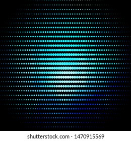 Dark BLUE vector backdrop with circles. Modern abstract illustration with colorful circle shapes. Design for posters, banners.