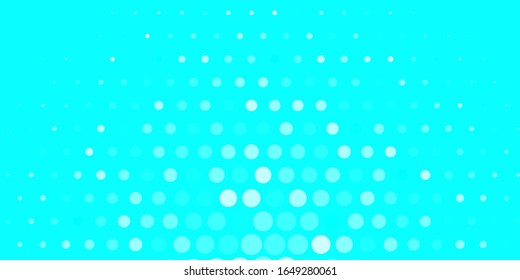 Dark BLUE vector backdrop with circles. Colorful illustration with gradient dots in nature style. Design for your commercials.