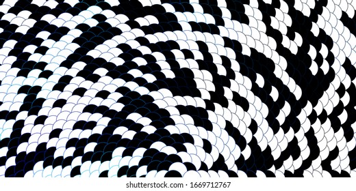 Dark BLUE vector backdrop with circles. Illustration with set of shining colorful abstract spheres. Design for posters, banners.