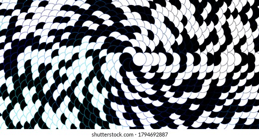 Dunkle BLAU, Vektorhintergrund mit Kreisen. Illustration mit einer Reihe von leuchtenden bunten abstrakten Kugeln. Design für Poster, Banner.