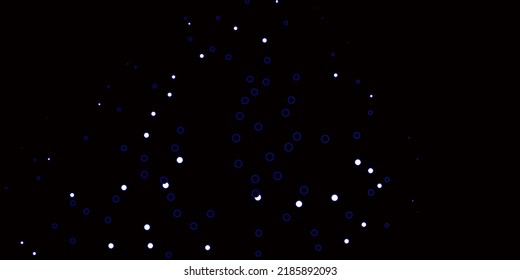 Dark BLUE vector backdrop with circles. Modern abstract illustration with colorful circle shapes. Pattern for business ads.
