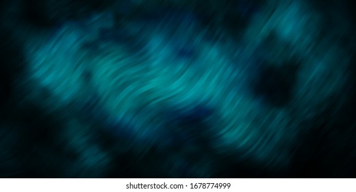 Dark BLUE vector backdrop with circular arc. Gradient illustration in simple style with bows. Pattern for commercials, ads.