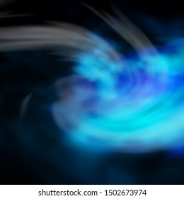 Dark BLUE vector backdrop with cumulus. Abstract illustration with colorful gradient clouds. Template for websites.