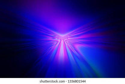Dark BLUE vector backdrop with curved lines. A sample with colorful lines, shapes. A completely new design for your business.