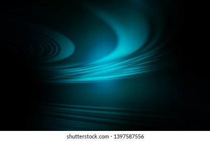 Dark BLUE vector backdrop with curved lines. Colorful illustration in abstract style with gradient. Template for cell phone screens.