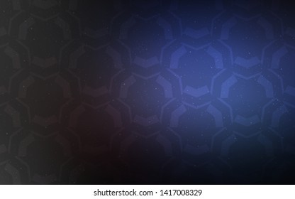 Dark BLUE vector backdrop with curved lines. An elegant bright illustration with gradient. Template for cell phone screens.