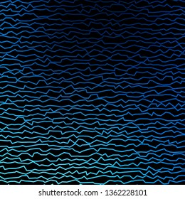 Dark BLUE vector backdrop with curves. Bright illustration with gradient circular arcs. Design for your business promotion.