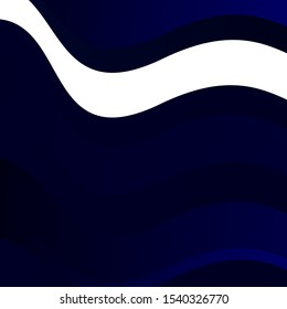 Dark BLUE vector backdrop with curves. Brand new colorful illustration with bent lines. Best design for your posters, banners.