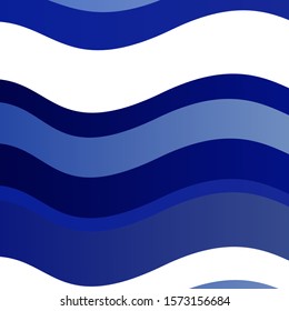 Dark BLUE vector backdrop with curves. Illustration in halftone style with gradient curves. Pattern for booklets, leaflets.