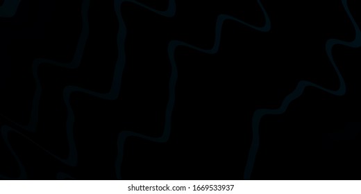 Dark BLUE vector backdrop with curves. Colorful illustration with curved lines. Template for cellphones.