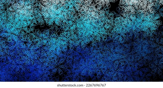 Dark blue vector backdrop with curves. Illustration in abstract style with gradient curved.  Pattern for websites, landing pages.