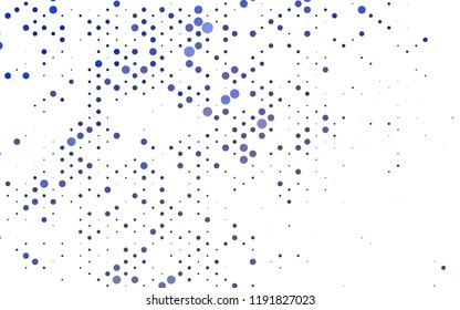 Dark BLUE vector backdrop with dots, spots. Modern abstract illustration with colorful water drops. Pattern for beautiful websites.