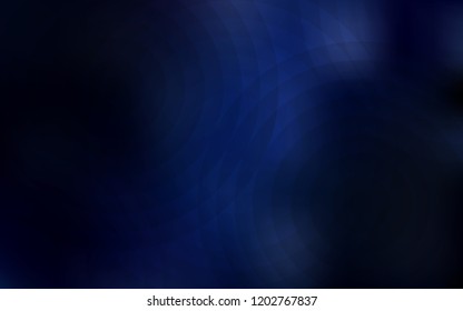 Dark BLUE vector backdrop with dots. Illustration with set of shining colorful abstract circles. Pattern can be used for ads, leaflets.