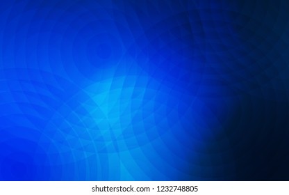 Dark BLUE vector backdrop with dots. Beautiful colored illustration with blurred circles in nature style. Beautiful design for your business advert.