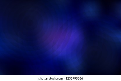 Dark BLUE vector backdrop with dots. Modern abstract illustration with colorful water drops. Pattern can be used for ads, leaflets.