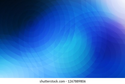 Dark BLUE vector backdrop with dots. Beautiful colored illustration with blurred circles in nature style. Pattern can be used for futuristic ad, booklets.