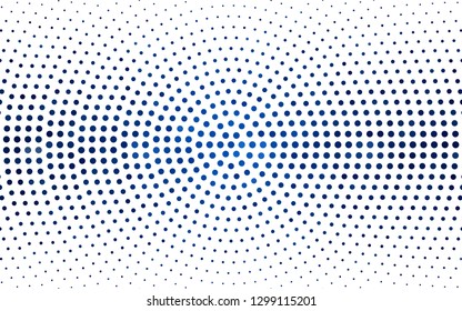 DARK BLUE vector  backdrop with dots. Blurred bubbles on abstract background with colorful gradient. Design for your business advert.