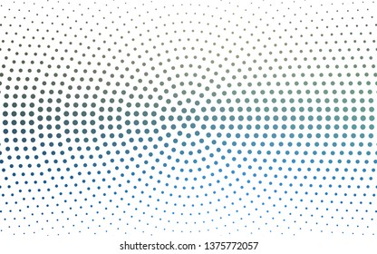 DARK BLUE vector  backdrop with dots. Glitter abstract illustration with blurred drops of rain. Pattern for futuristic ad, booklets.