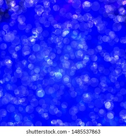 Dark BLUE vector backdrop with dots. Illustration with set of shining colorful abstract spheres. Pattern for wallpapers, curtains.