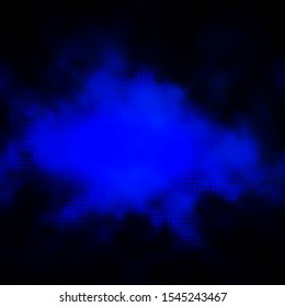 Dark BLUE vector backdrop with dots. Glitter abstract illustration with colorful drops. Design for posters, banners.