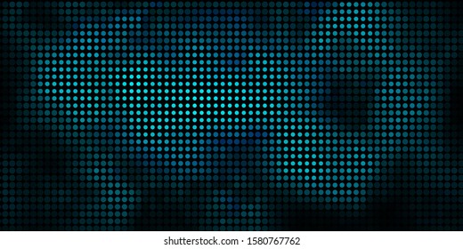 Dark BLUE vector backdrop with dots. Abstract decorative design in gradient style with bubbles. Design for your commercials.