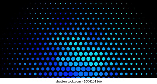 Dark BLUE vector backdrop with dots. Abstract illustration with colorful spots in nature style. Design for your commercials.