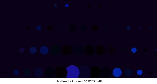 Dark BLUE vector backdrop with dots. Abstract illustration with colorful spots in nature style. New template for a brand book.