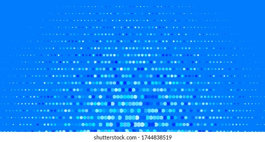 Dark BLUE vector backdrop with dots. Abstract decorative design in gradient style with bubbles. New template for a brand book.