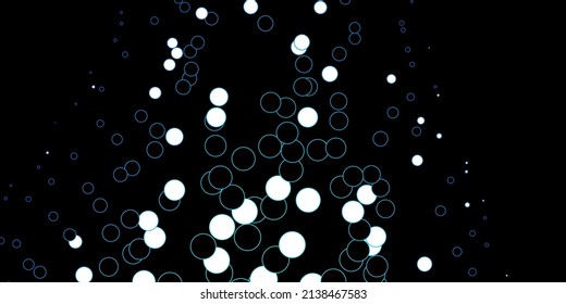 Dark BLUE vector backdrop with dots. Abstract illustration with colorful spots in nature style. Pattern for wallpapers, curtains.