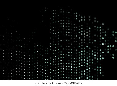 Dark BLUE vector backdrop with dots. Abstract illustration with colored bubbles in nature style. Pattern for ads, leaflets.