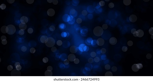 Dark BLUE vector backdrop with dots. Colorful illustration with gradient dots in nature style. Pattern for websites.