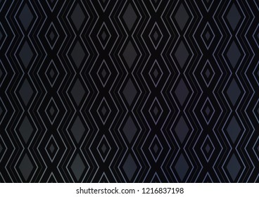 Dark BLUE vector backdrop with lines, cubes. Colorful lines, squares on abstract background with gradient. Pattern for business booklets, leaflets.