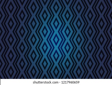 Dark BLUE vector backdrop with lines, cubes. Colorful lines, squares on abstract background with gradient. Pattern for business booklets, leaflets.