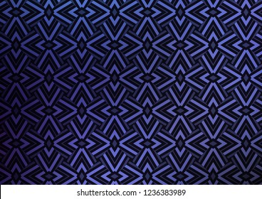 Dark BLUE vector backdrop with lines, triangles. Modern abstract illustration with colorful triangles. Template for wallpapers.