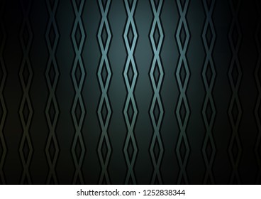 Dark BLUE vector backdrop with lines, cubes. Shining colorful illustration with lines, rectangles. Pattern for websites, landing pages.