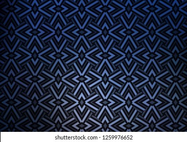 Dark BLUE vector backdrop with lines, triangles. Decorative design in abstract style with triangles. Best design for your ad, poster, banner.