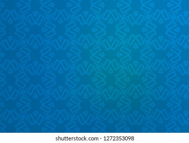 Dark BLUE vector backdrop with lines, rhombus. Decorative design in abstract style with lines, cubes. Modern template for your landing page.