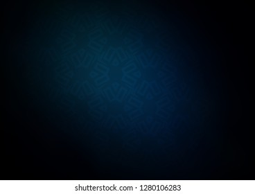 Dark BLUE vector backdrop with lines, rhombus. Illustration with colorful triangles, rectangles. Pattern can be used for websites.