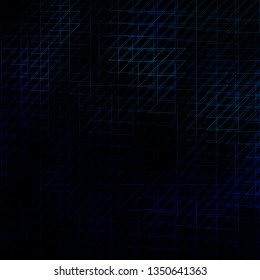 Dark BLUE vector backdrop with lines. Gradient abstract design in simple style with sharp lines. Best design for your posters, banners.