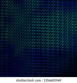 Dark BLUE vector backdrop with lines. Colorful gradient illustration with abstract flat lines. Pattern for ads, commercials.