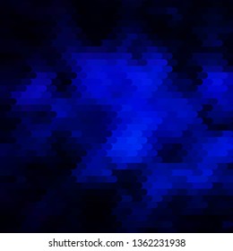 Dark BLUE vector backdrop with lines. Gradient abstract design in simple style with sharp lines. Pattern for ads, commercials.