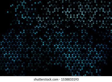 Dark BLUE vector backdrop with lines, rectangles. Glitter abstract illustration with rectangular shapes. Pattern for busines booklets, leaflets.