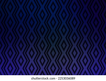 Dark BLUE vector backdrop with lines, cubes. Colorful illustration with lines, cubes on abstract template. Smart design for your business advert.
