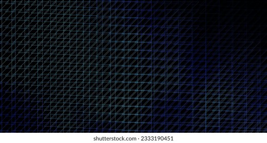Dark BLUE vector backdrop with lines. Repeated lines on abstract background with gradient. Pattern for websites, landing pages.