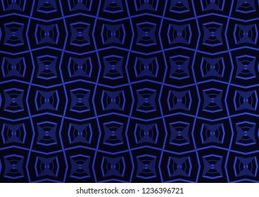 Dark BLUE vector backdrop with long lines. Shining colored illustration with narrow lines. Pattern for websites, landing pages.